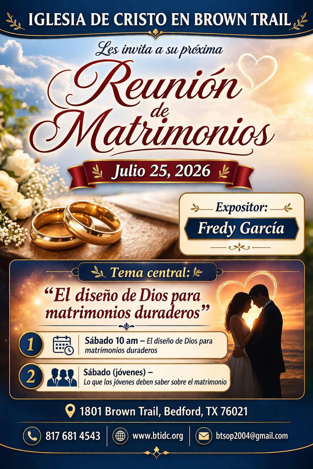 Reunión de Matrimonios invitación