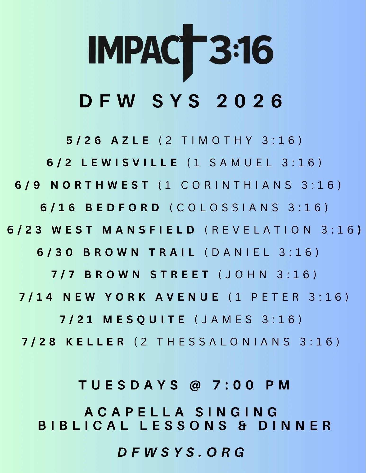 DFW SYS - West Mansfield invitación