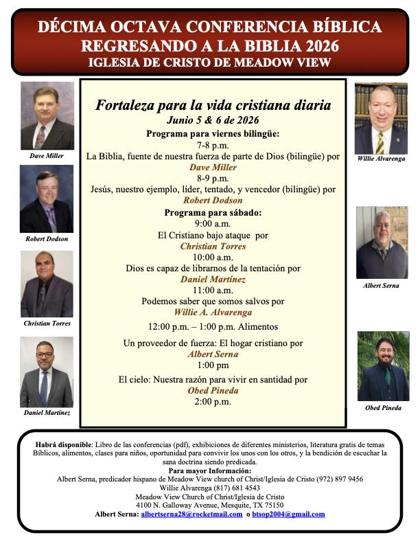 Conferencias Bíblicas invitación